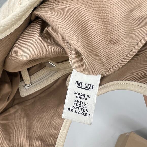 Banana Republic Handbag Woven Cotton Textile Handle Bag Resort Beach - Picture 6 of 11